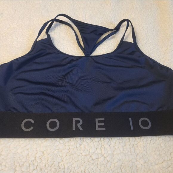 Core 10 Women's Size L Multi-Strap Sports Bra Blue - Picture 3 of 6